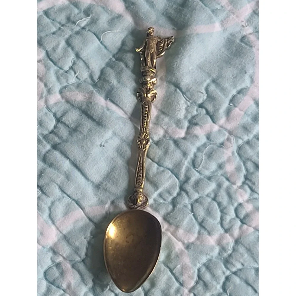 Italy Italian Vintage Souvenir Spoon Collectible Montagnani Brass Good Clean VGC